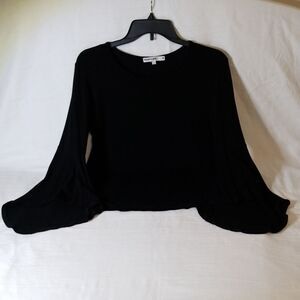 Trendyland Simple Black Blouse‎ Size M